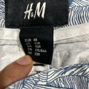 H&M Shorts For Summer With Abstract Print