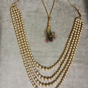 Golden Pearl Necklace