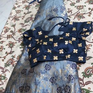 Navy Blue Lehenga Choli