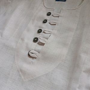 White Short Ehenic Kurta