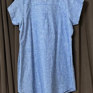 Trendy Cotton Checks Short Dress