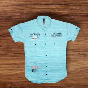 Stylish Printed Cotton Shirt For Boys