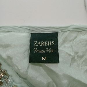 Stitched Pakistani Pastel Green Suit With Dupatta