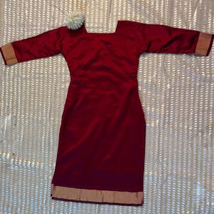 Maroon ethnic Kurta