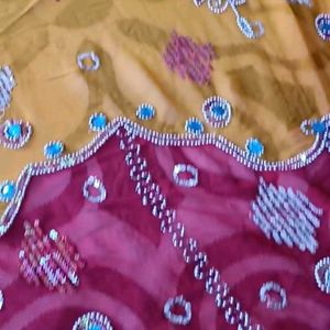 Handwork Rajputana Saree