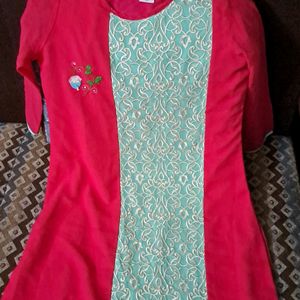 Georgette A LINE kurti (used)