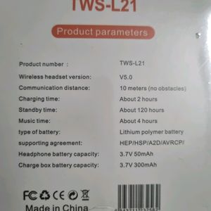 L-21 TWS | WIRELESS With Freebie Worth ₹500