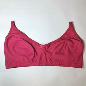 Pretty Bold Pink Rose Bra 44B Non Padded