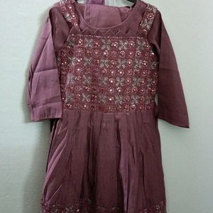 Party Wear Kids Kurti With Salwar And Duppata