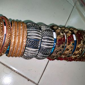 Bangles, Make-up Box, Earings Etc..