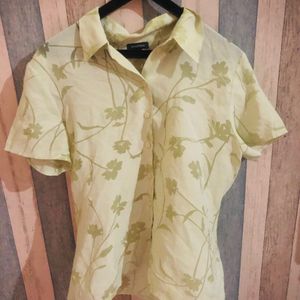 Floral lime shirt