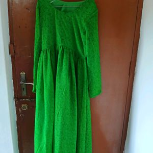 Chiffon Light Green ANARKALI Kurta