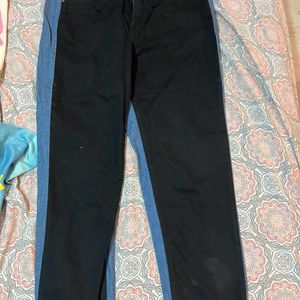 Two Tone Denim Pants