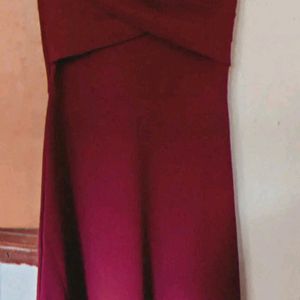 Anthena Burgundy Dress