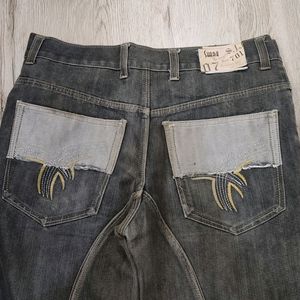 Y2k Shark Bootcut Jeans Waist 34