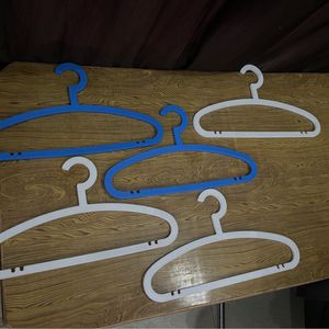 White And Blue Hanger - Pack Of 5