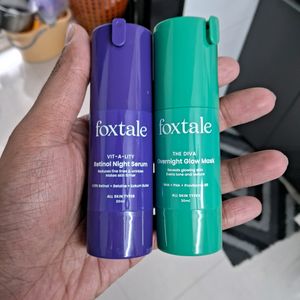 Foxtale Retinol Night Serum & Overnight Glow Mask