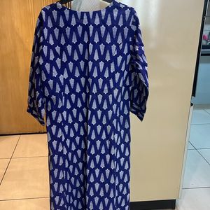 Blue Printed Kurta