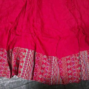 Long Anarkali Type Plain Kurta