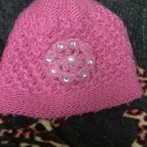 Woolen Cap For Women Free Size