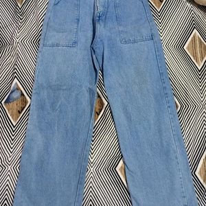 Light Blue Straight Fit Jeans