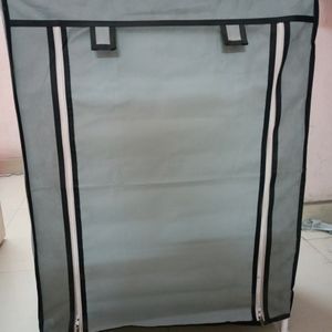 4 Shelf Closet Wardrobe With Hanging Organiser