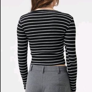 Stripes Top ( Black&grey)