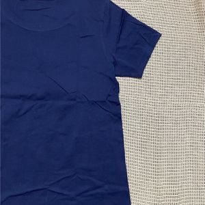 Navy Blue Rubber Print Tshirt