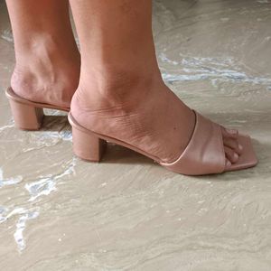 Almost New Nude Heels Uk 7