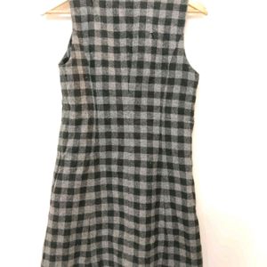 Checked Classy Short Dress