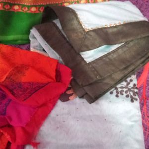 6 Full Length Various Dupattas