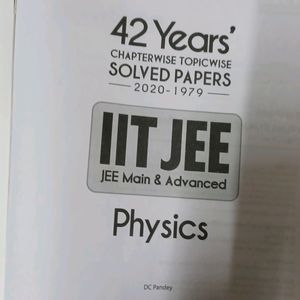 42 Years Chapterwise Solved Papers Physics