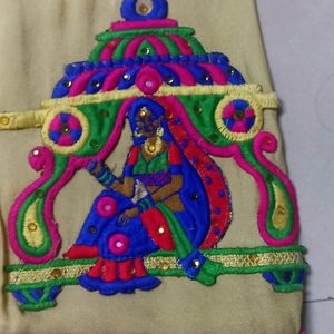 Thread Work Saree