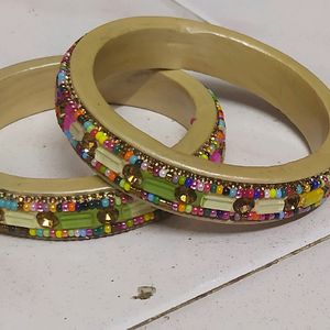 New Lac Multicolor Bangle 2.6 Size