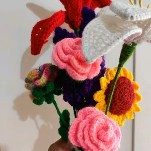 💐🌹🥀🥀🌻🌼Vibrant crotchet Bouquet