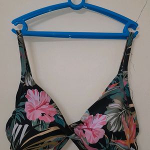 Beautiful Floral Print Bra