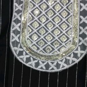 Black embroidery kurti