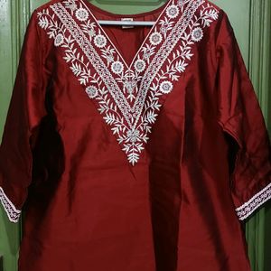 Maroon Kurti