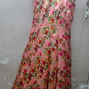 Printed Women Gown Dress