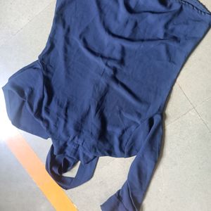 Dark Blue Shirt Top