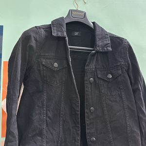 Black Denim Jacket From Rio