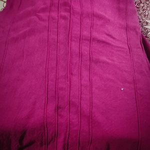 Short Kurta Dark rose Colour