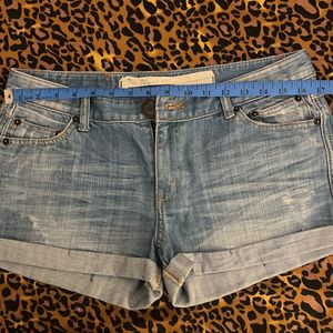 Authentic Vintage Finish Denim Shorts For Women