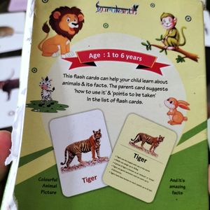 Animal Flashcard Learning 1 To 6 Years