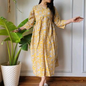 Bagru Handblock Printed One Piece Dresses👗