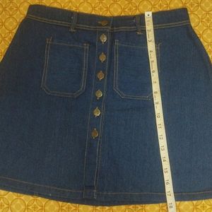 Denim Short Skirt