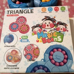 Triangle Speed Spin Magic Beans Kids 3+Ages