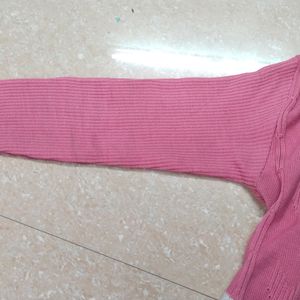 Combo Of Pink & Black Colour Glosy Sweater