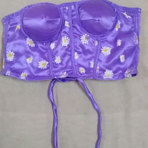 Lilac Corset Tube Top