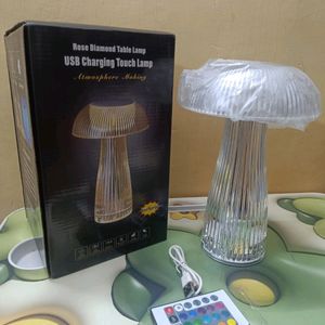 Rose Daimond Table Lamp USB Charing